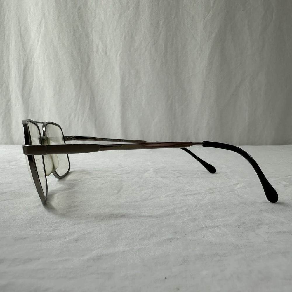 Luxottica Vintage Natural Silver Aviator Sunglasses Eye Glasses Frames 54-19 140 - Picture 7 of 14